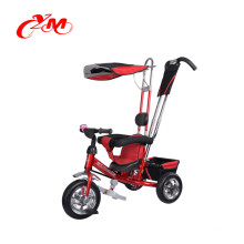venta al por mayor nuevos modelos triciclo del bebé del triciclo de los niños con el pabellón / 4 en 1 niños triciclo / niños elegantes montan en el triciclo del pedal del juguete